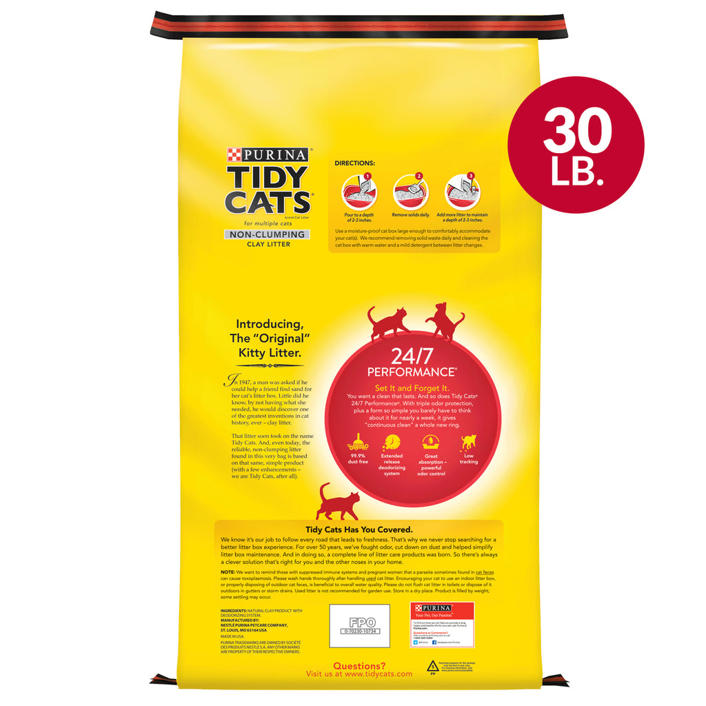 Non Clumping Cat Litter, 30 lb. Bag J109