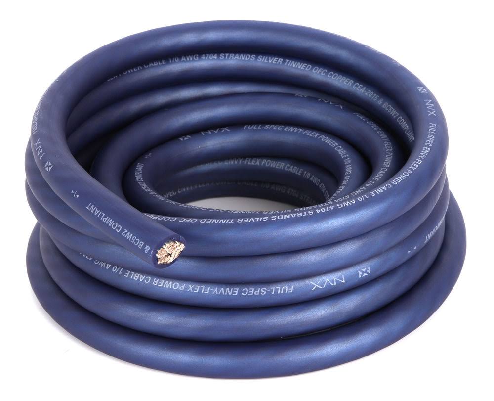 20 ft. Powder Blue 1/0-Gauge Power/Ground Wire Cable X21586
