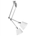 2 Light Adjustable Arm Fixture Silver C648745
