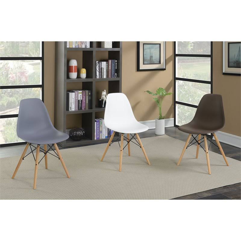 Gray Mid-Century Side Chair (Set of 2) E7487