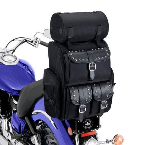 Extra Large Studded Motorcycle Sissy Bar Bag Q812