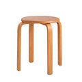 Beige Rubber Wooden Stacking Stool V3754