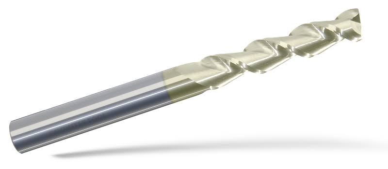 Carbide Corner Radius End Mill, 1/2 in Milling Dia., ZrN W248696