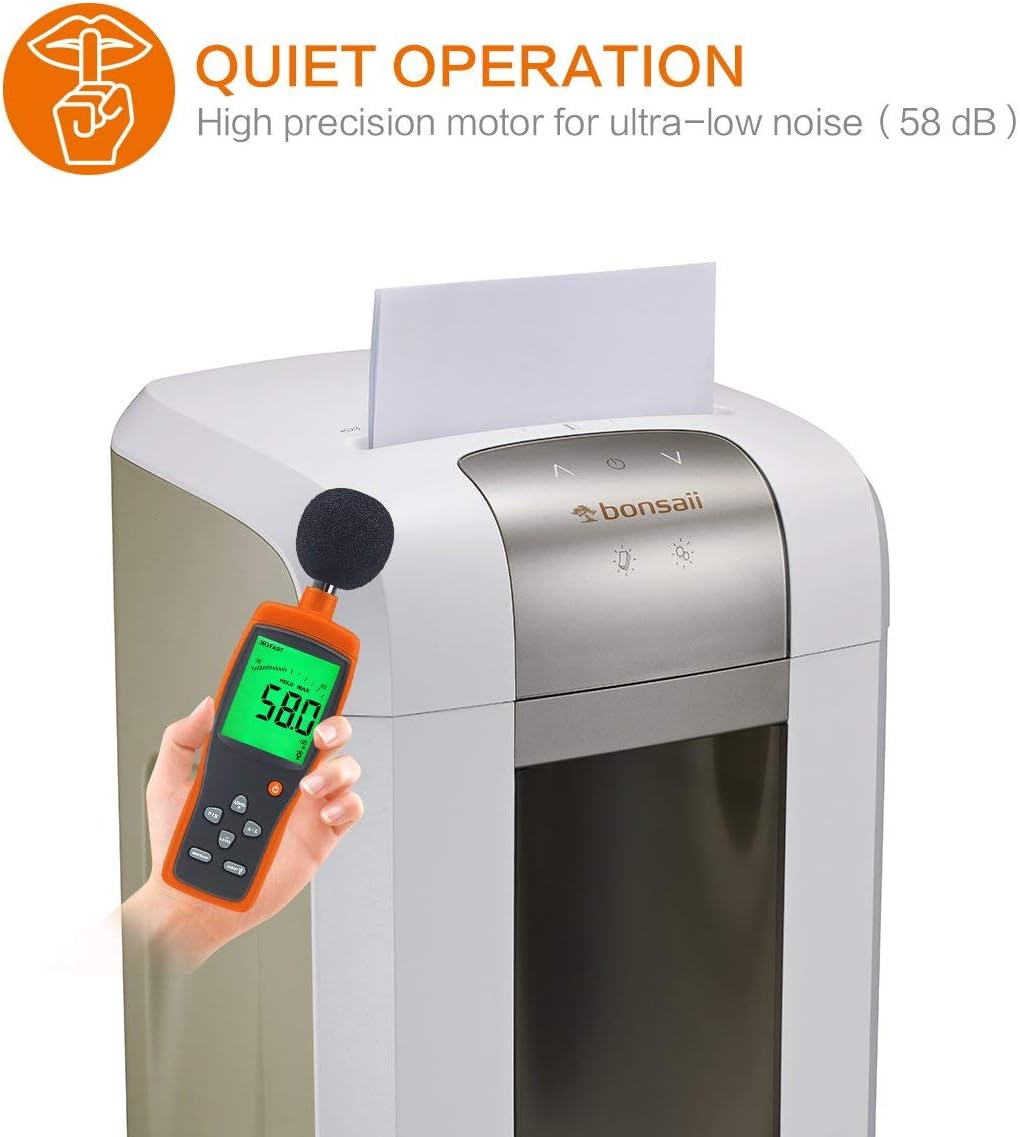 120-Minute Micro-Cut Paper Shredder, 8-Sheet Capacity Y915026