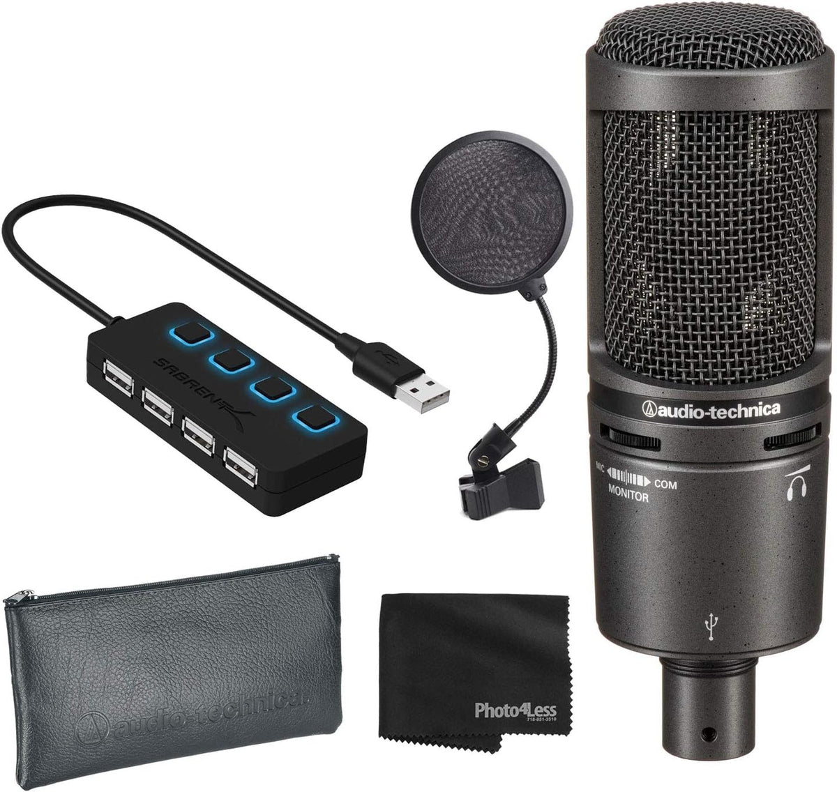 Cardioid Condenser USB Microphone Bundle I103