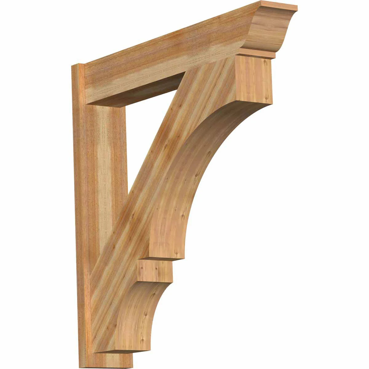 8x22W x 44x22D x 44x22H Balboa Rough Sawn Traditional Outlooker, Western Red Cedar J7407