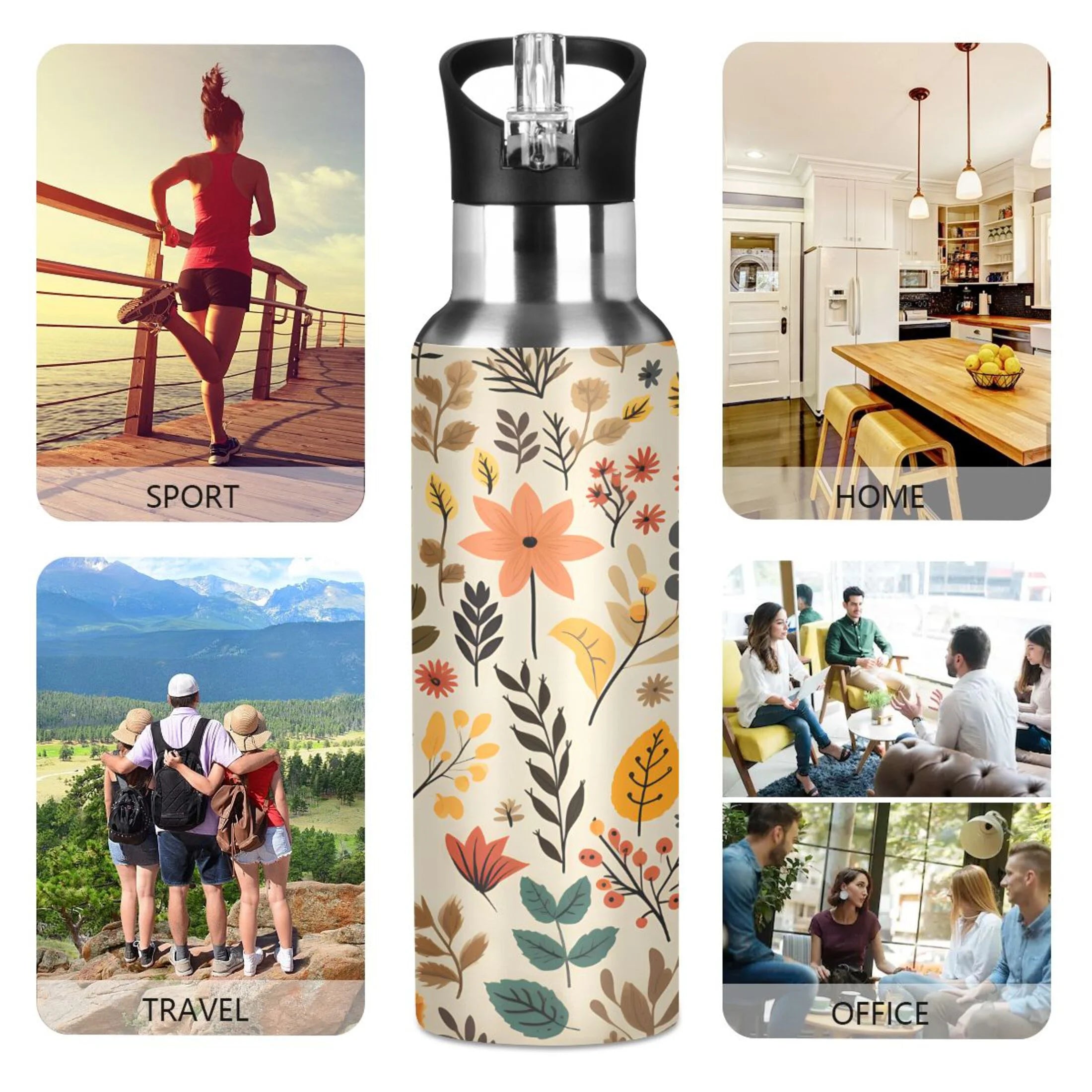 Autumn Leaves Stainless Steel Insulated Thermos Vacuum Flask Z333047