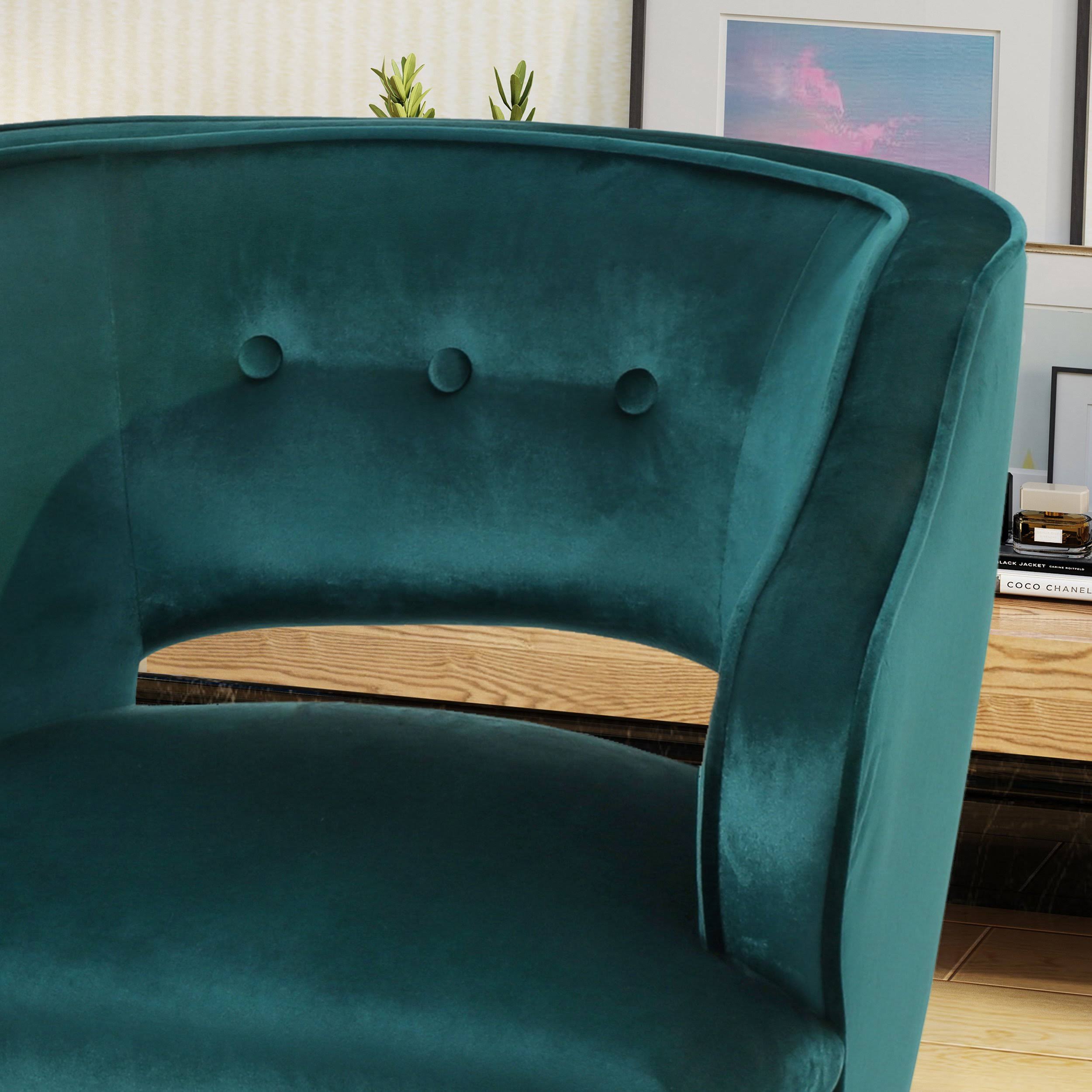 Emerald Velvet Accent Chair P511