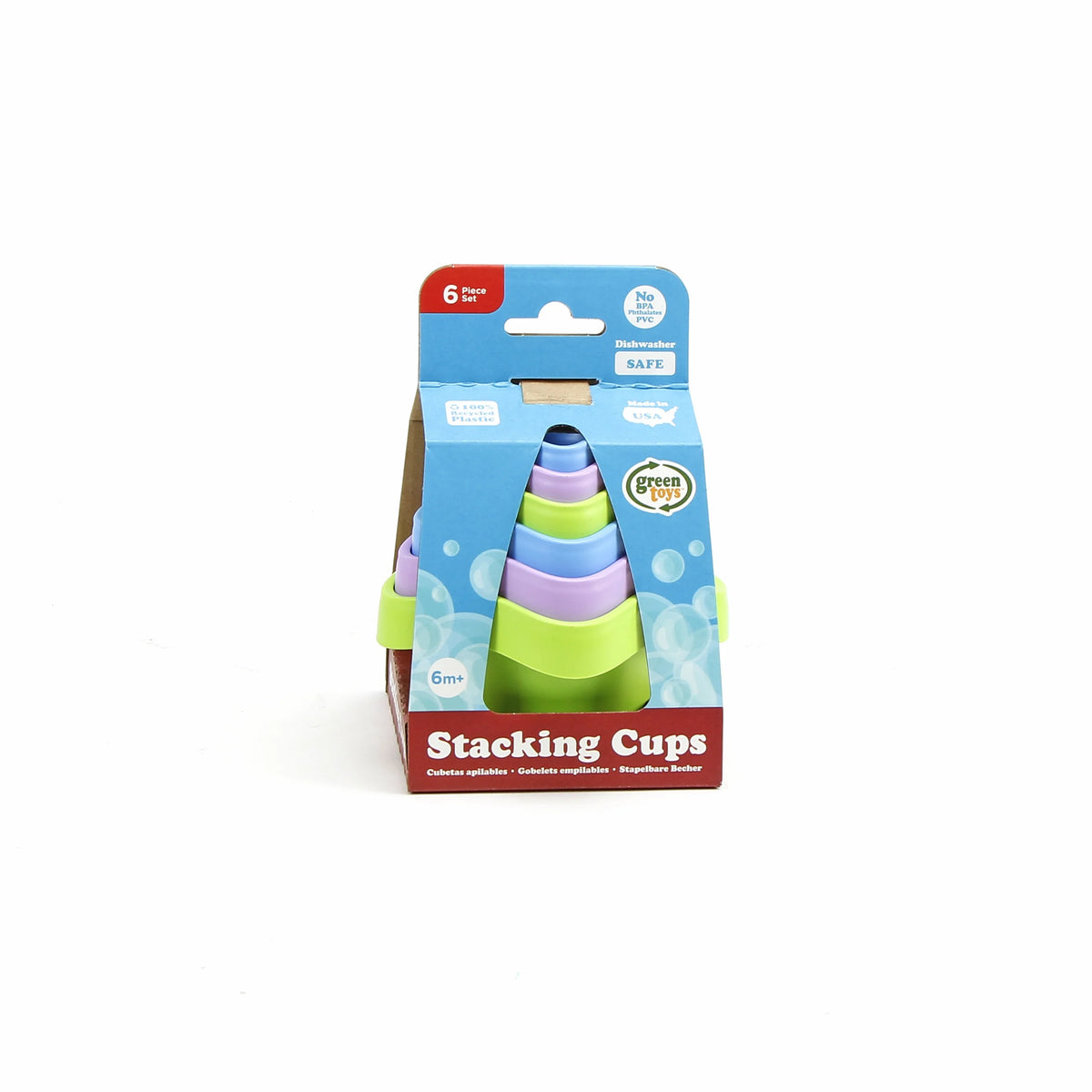 Stacking Cups Bath Toy Made from 100% Recycled Plastic J65378