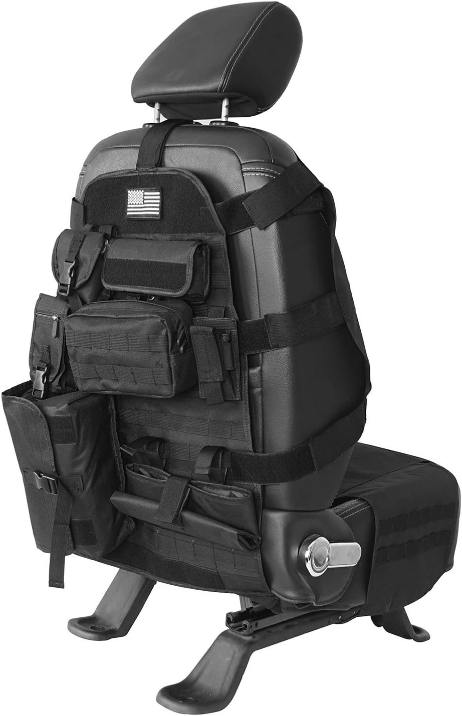 Tactical Seat Organizer with Storage Bag Multi Pocket Molle Pouch C4896