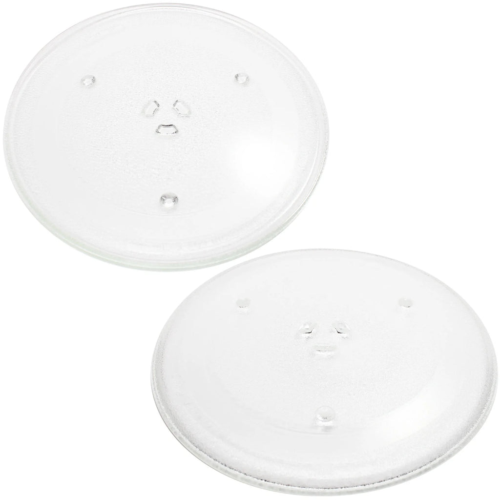 2-Pack 12 1/2" Microwave Glass Turntable Tray V760