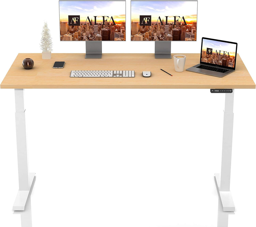 Electric Standing Desk with 4 Pre-Set Memory Q579588